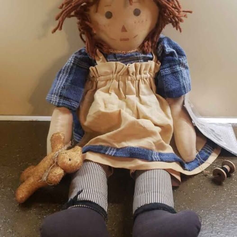 21 " Large Raggedy Ann Style Doll with Accessories